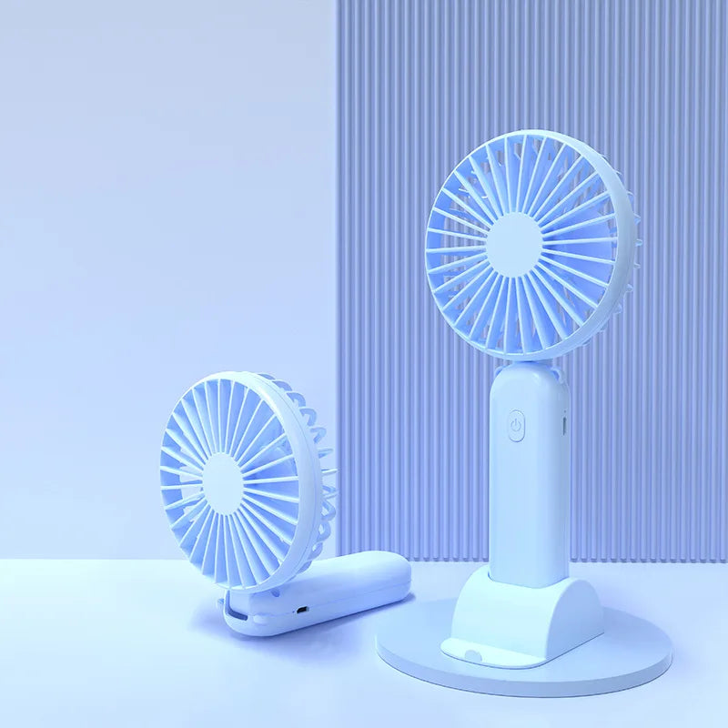 Teza's Tech - Cool Breeze On-the-Go: USB Portable Handheld Fan with Digital Display