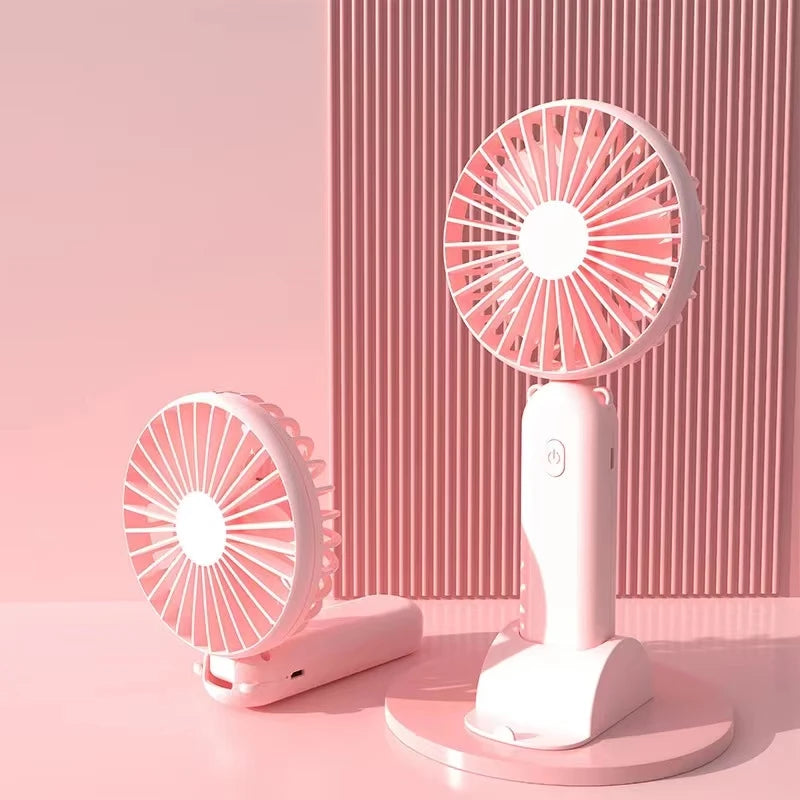 Teza's Tech - Cool Breeze On-the-Go: USB Portable Handheld Fan with Digital Display